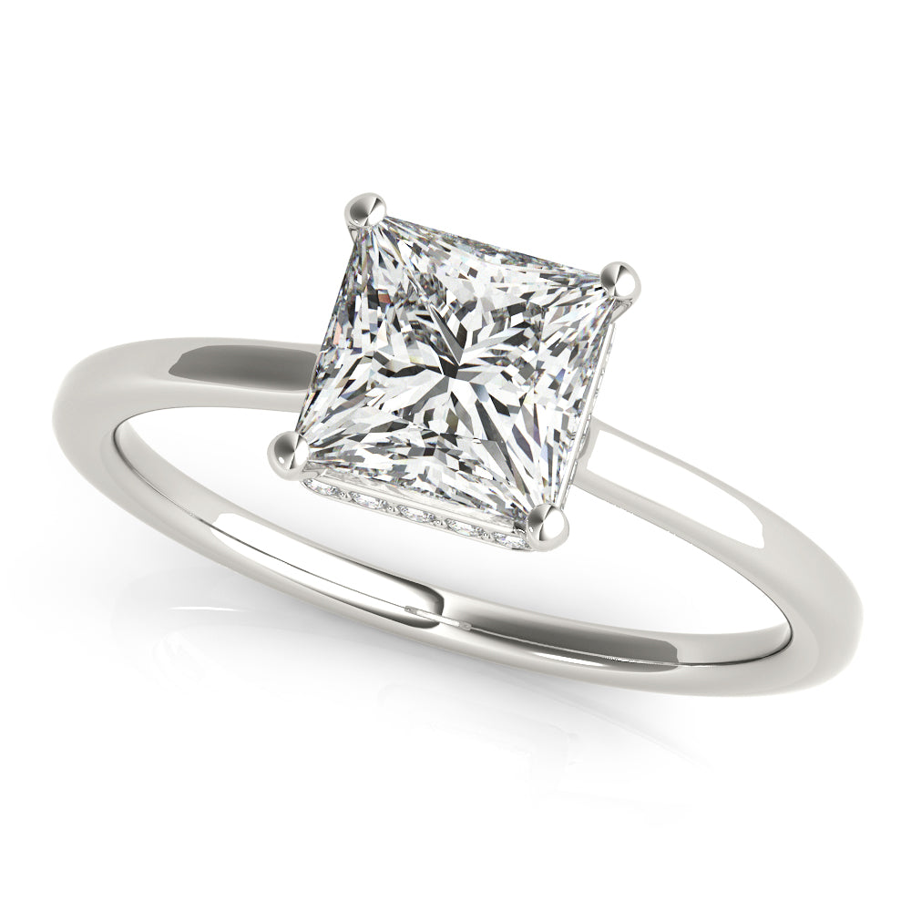 Aimee Princess Lab Grown Diamond Solitaire Engagement Ring IGI Certified-VIRABYANI